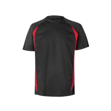 Tricou tehnic bicolor 105501 Velilla -Black/Red - 00/12-S