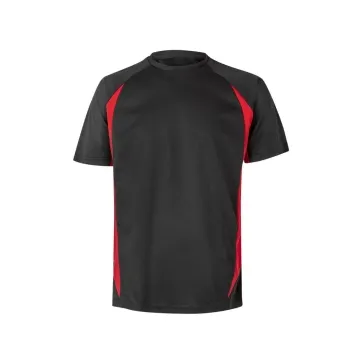 Tricou tehnic bicolor 105501 Velilla -Black/Red - 00/12-S