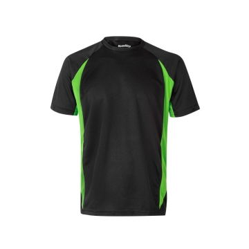 Tricou tehnic bicolor 105501 Velilla -Black/Lime Green - 00/25-S