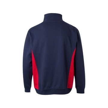 Hanorac cu fermoar scurt in doua culori 105704 Velilla -NAVY BLUE/RED - 61/12-XS