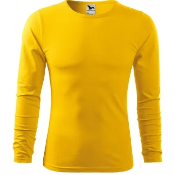 Tricou barbati Fit-T Long Sleeve 119 Malfini -Galben-04-S