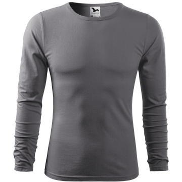 Tricou barbati Fit-T Long Sleeve 119 Malfini -Gri metalic-36-S