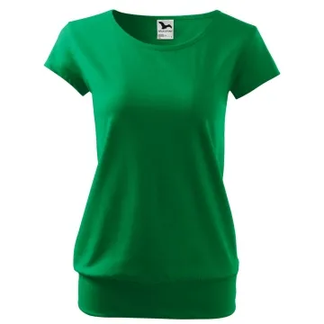 Tricou dama City 120 Malfini-Verde mediu-16-XS