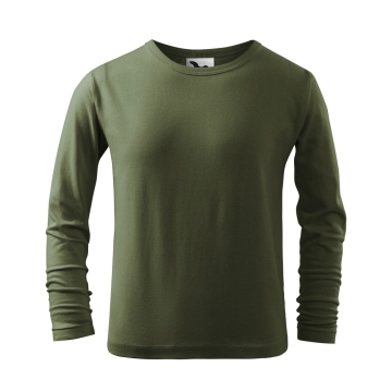 Tricou copii Fit- T LS 121 Malfini-Khaki-09-110 cm/4 ani