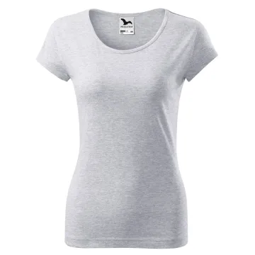 Tricou dama Pure 122 Malfini-Gri deschis-03-XS
