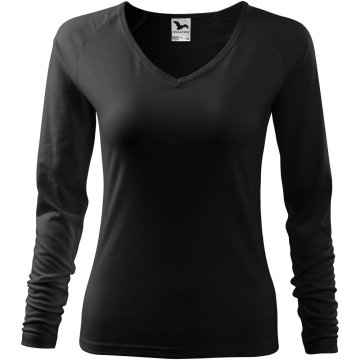 Tricou dama Elegance 127 Malfini-Negru-01-XS