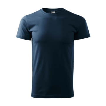 Tricou Basic 129-Albastru marin-02 -XS