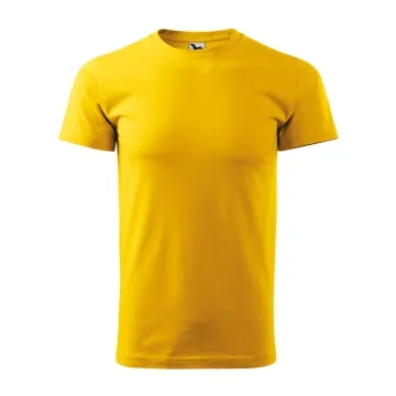 Tricou Basic 129-Galben-04-XS