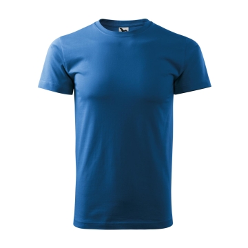 Tricou Basic 129-Albastru azuriu-14-XS
