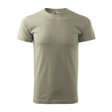 Tricou Basic 129-Khaki deschis-28-XS