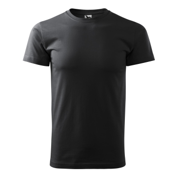 Tricou Basic 129-Ebony gray-94-XS