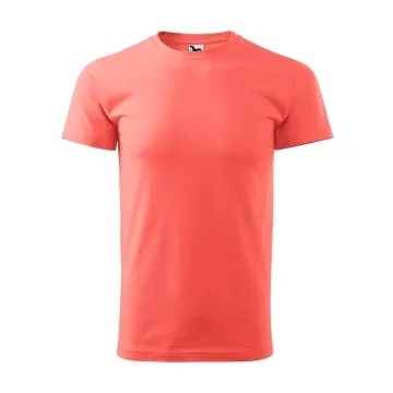Tricou Basic 129-Coral-A1-XS