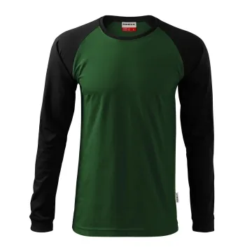 Tricou cu maneca lunga unisex Street LS 130 Rimeck Malfini-Verde sticla-06-S