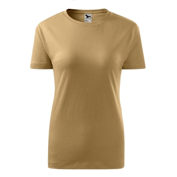 Tricou dama Classic New 133 Malfini-Nisip-08-S