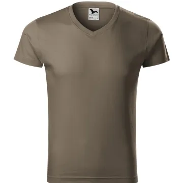 Tricou barbati Slim Fit V-Neck 146 Malfini-Army-29-S