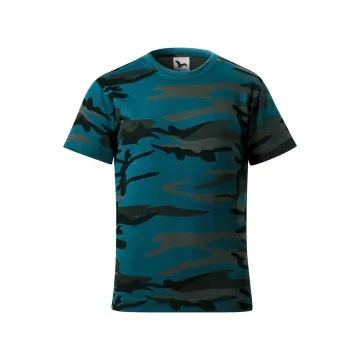 Tricou copii Camouflage149 Malfini-Camouflage petrol-C1-122 cm/6 ani
