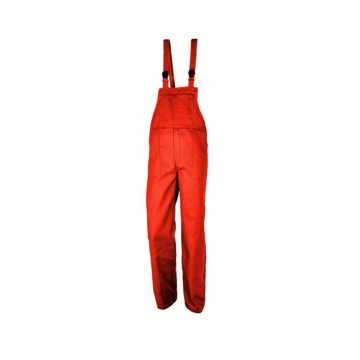 Pantaloni de lucru cu pieptar Vantaggio 164B Renania-Rosu-XS
