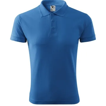 Tricou barbati Pique Polo 203 Malfini-Albastru azuriu-14-S