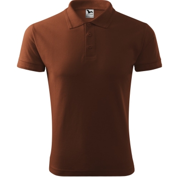 Tricou barbati Pique Polo 203 Malfini-Ciocolatiu-38-S