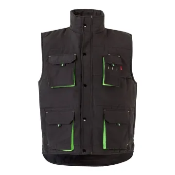 Vesta de protectie matlasata 205902 Velilla-BLACK/LIME GREEN - 00/25-S