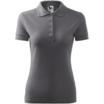 Tricou dama Pique Polo 210 Malfini-Gri metalic-36-XS