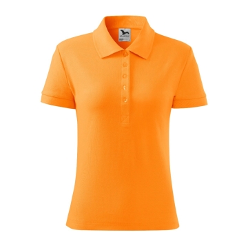 Tricou dama polo Cotton 213 Malfini-Tangerine orange-A2-XS
