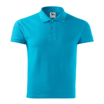 Tricou barbati polo Cotton Heavy 215 Malfini-Turcoaz-44-S