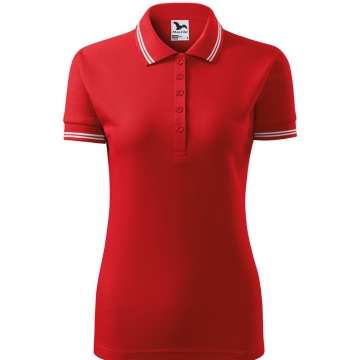 Tricou dama polo Urban 220 Malfini-Rosu-07-XS