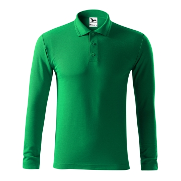 Tricou barbati Pique Polo LS 221 Malfini-Verde mediu-16-S