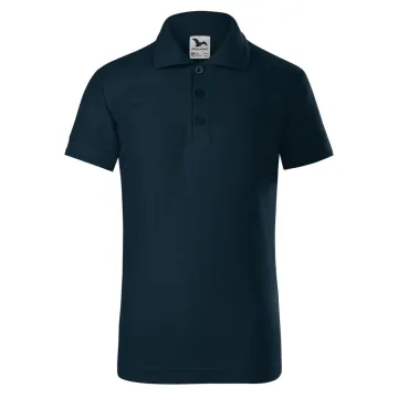 Tricou copii Pique Polo 222 Malfini-Albastru marin-02 -110 cm/4 ani