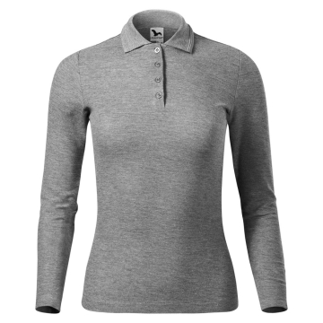 Tricou dama Pique Polo LS 231 Malfini-Gri inchis-12-XS