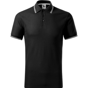 Tricou barbati polo Focus 232 Malfini -Negru-01-S