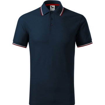 Tricou barbati polo Focus 232 Malfini -Albastru marin-02 -S