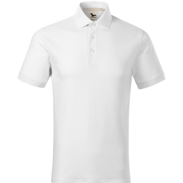 Tricou polo barbati Prime (GOTS) 234 Malfini-Alb-00-S