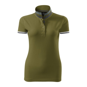 Tricou dama polo Collar Up 257 Malfini-Avocado green-A3-XS