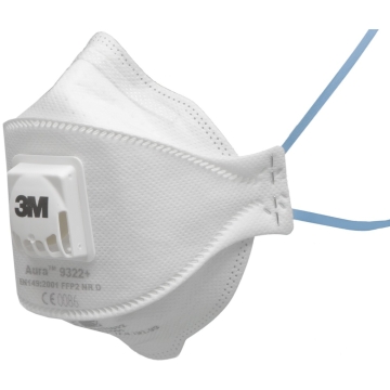 Semimasca de protectie cu supapa FFP2 Set 10 bucati AURA 9322 3M