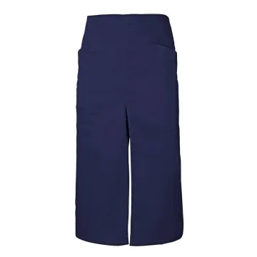 Sort lung profesional din tercot cu slit frontal si buzunare laterale 404209 Velilla -Marine Blue-01