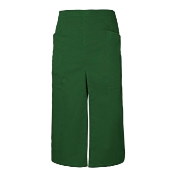 Sort lung profesional din tercot cu slit frontal si buzunare laterale 404209 Velilla -Forest Green-04