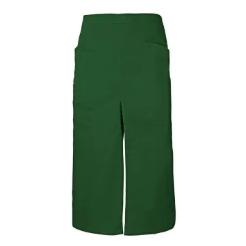 Sort lung profesional din tercot cu slit frontal si buzunare laterale 404209 Velilla -Forest Green-04
