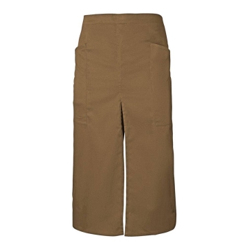 Sort lung profesional din tercot cu slit frontal si buzunare laterale 404209 Velilla -Beige-06