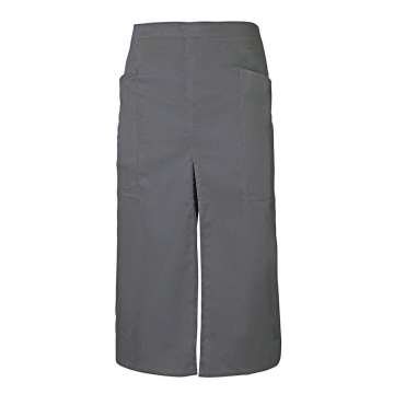Sort lung profesional din tercot cu slit frontal si buzunare laterale 404209 Velilla -Grey-08
