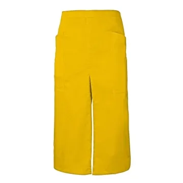 Sort lung profesional din tercot cu slit frontal si buzunare laterale 404209 Velilla -Yellow-17