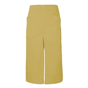 Sort lung profesional din tercot cu slit frontal si buzunare laterale 404209 Velilla -Light Yellow-43