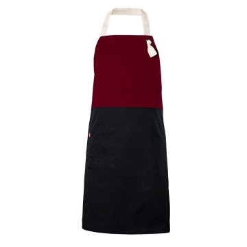 Sort cu pieptar din tercot in doua culori  404210B Velilla -Maroon-18