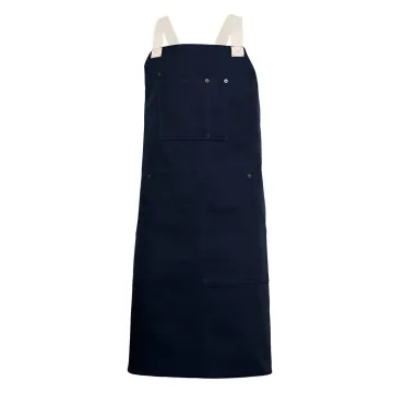 Sort cu pieptar din canvas, 290 gr, 404211B Velilla-Navy blue/Ivory-61/41