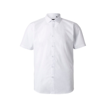 Camasa barbati Sleeve cu maneci scurte, 65% poliester, 35% bumbac, densitate 115 gr/mp, 405008 Velilla-White-07-S
