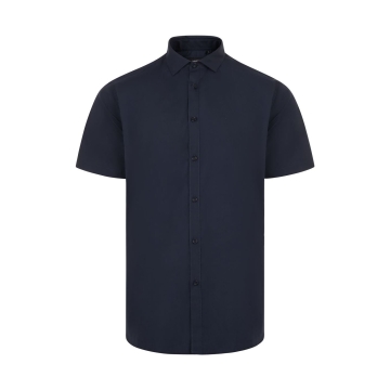 Camasa barbati Sleeve cu maneci scurte, 65% poliester, 35% bumbac, densitate 115 gr/mp, 405008 Velilla-Navy Blue-61-S