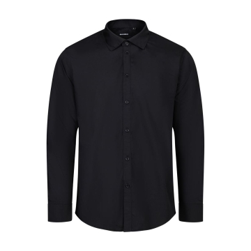 Camasa barbati Sleeve cu maneci lungi, 65% poliester, 35% bumbac, densitate 115 gr/mp,405009 Velilla-Black-00-S
