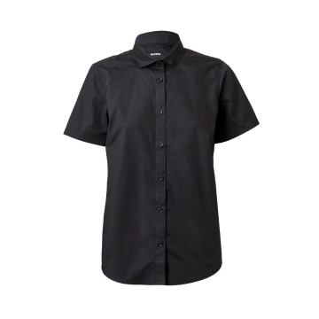 Camasa dama Sleeve cu maneci scurte, 65% poliester, 35% bumbac, densitate 115 gr/mp, 405010 Velilla-Black-00-XS