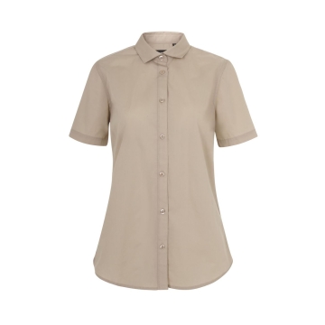 Camasa dama Sleeve cu maneci scurte, 65% poliester, 35% bumbac, densitate 115 gr/mp, 405010 Velilla-Light Beige-47-XS